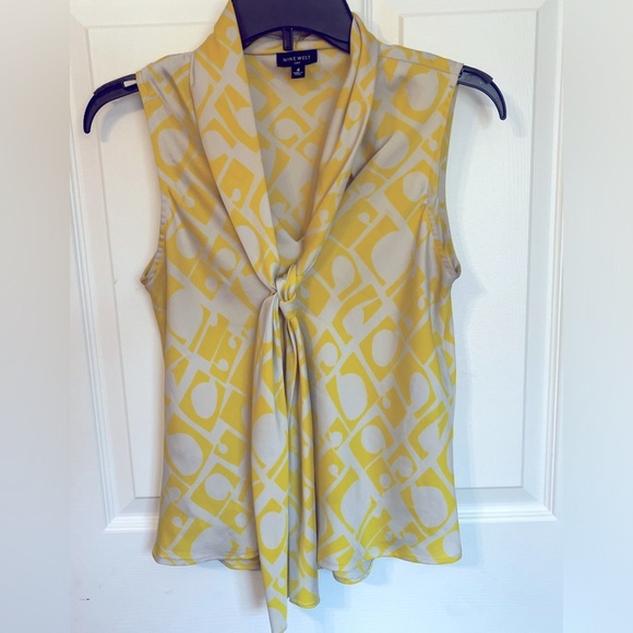 Nine West Silk Sleeveless Top size 4 small - Picture 1 of 6